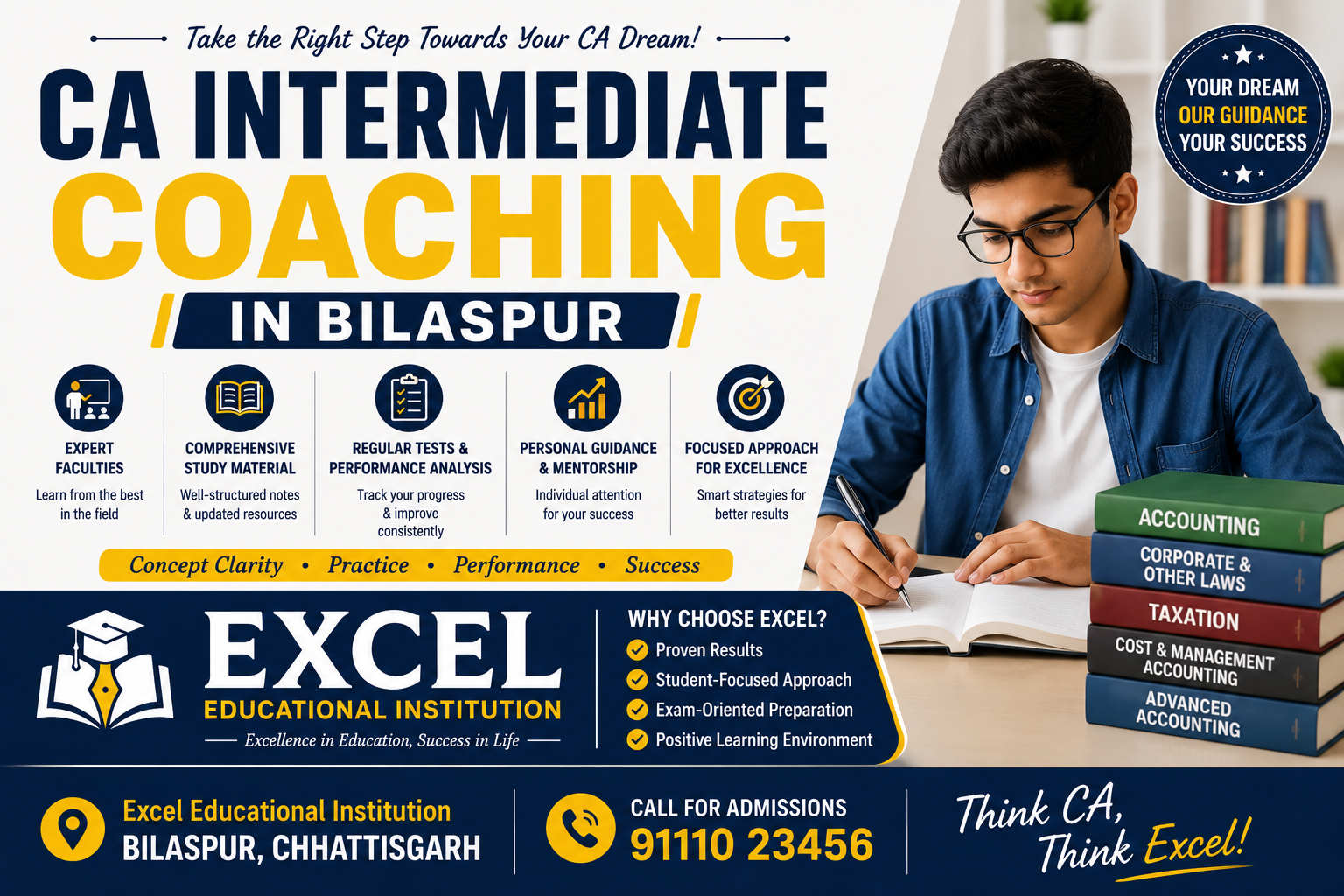 CA Intermediate Coaching in Bilaspur | Excel Educational Institution